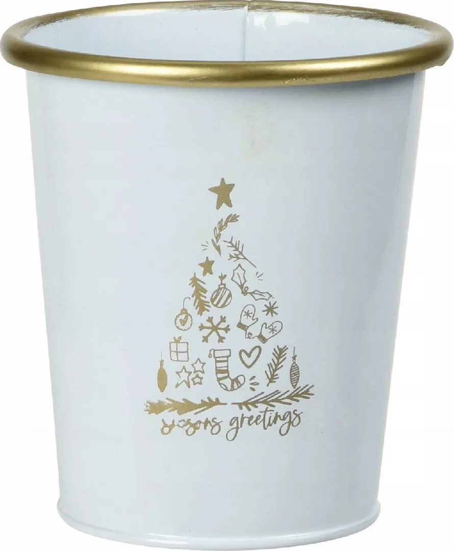 Vilde Christmas decoration Metal Christmas bucket