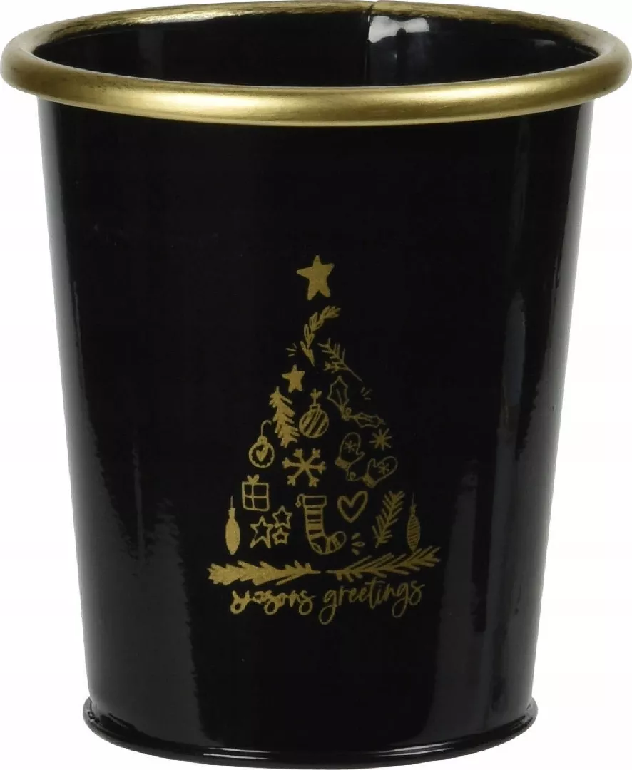 Vilde Christmas decoration Metal Christmas bucket