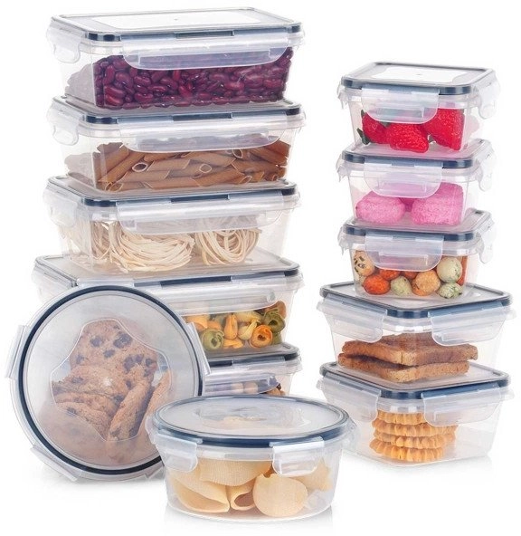 SET OF 12 FOOD CONTAINERS WITH