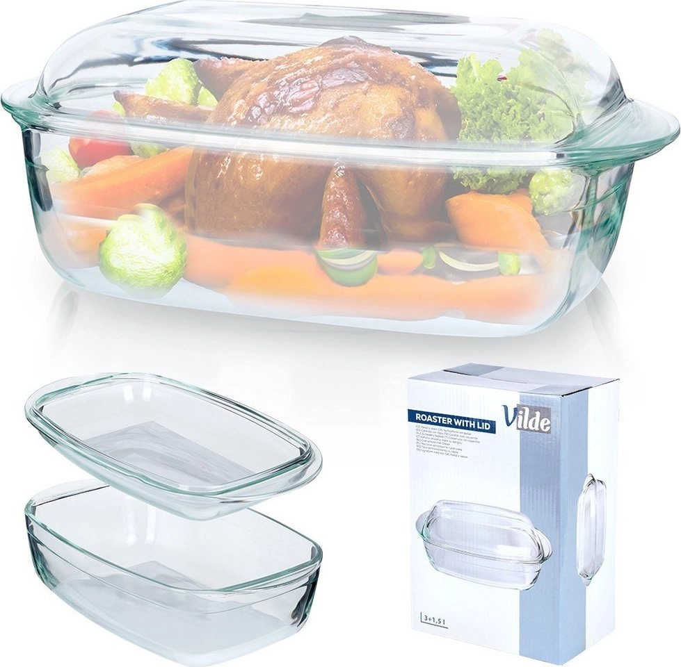 Vilde Glass oven-proof dish with lid
