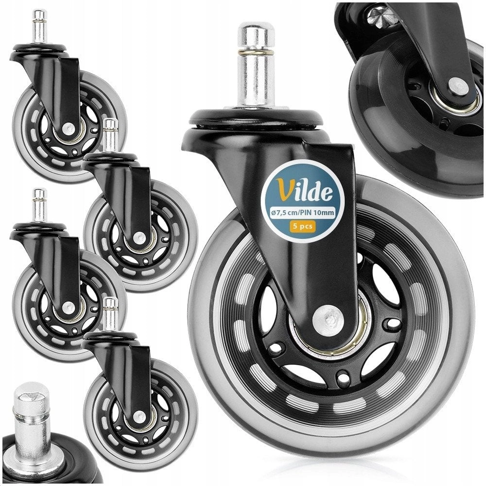 VILDE Swivel Rubber Chair Wheels 7
