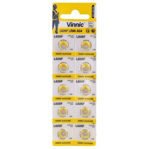 Vinnic L626F mini alkaline batteries 10