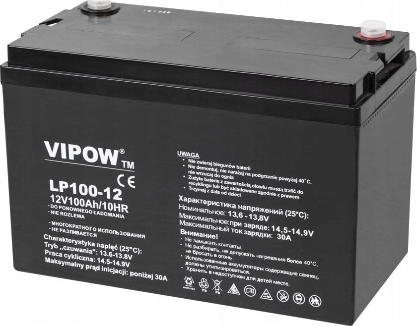 VIPOW VIPOW gel battery 12V 100Ah
