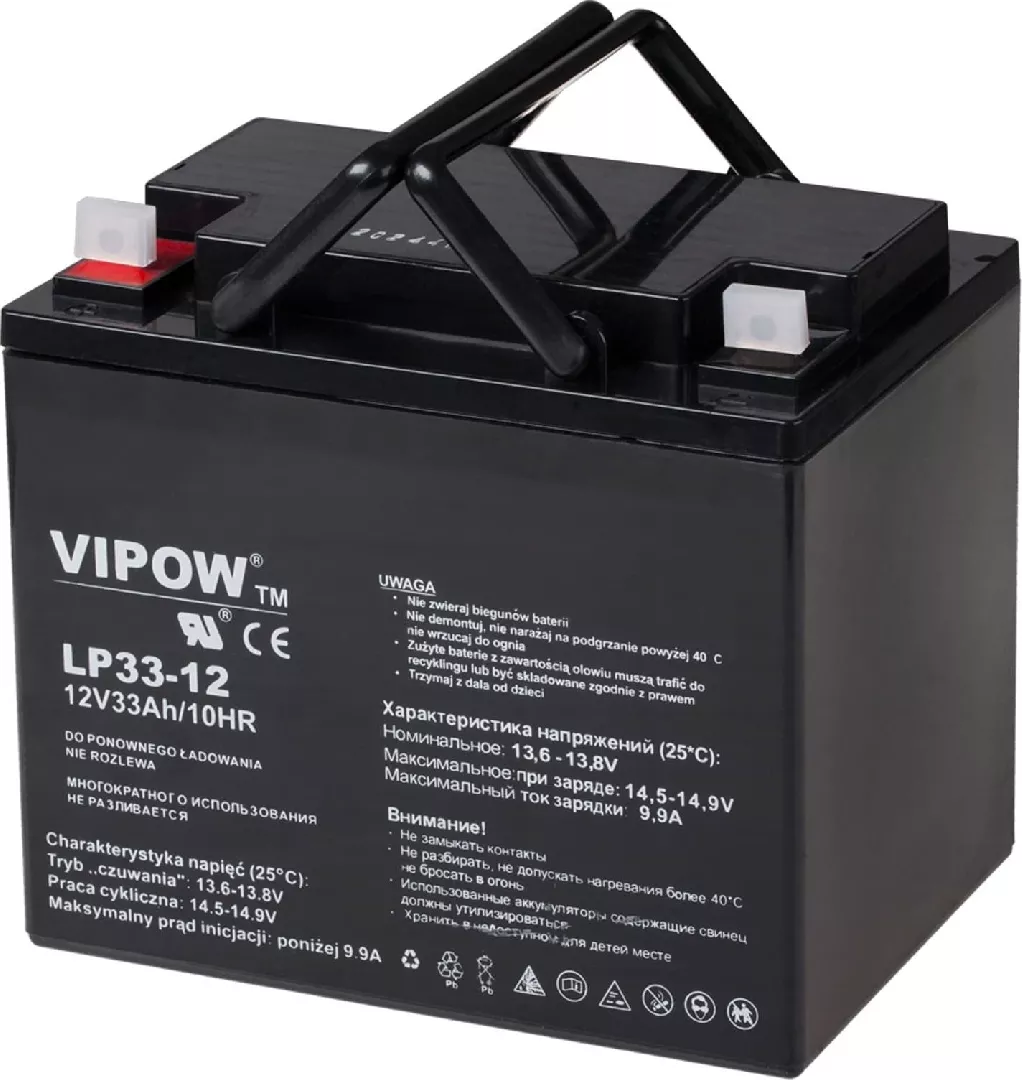 VIPOW VIPOW gel battery 12V 33Ah