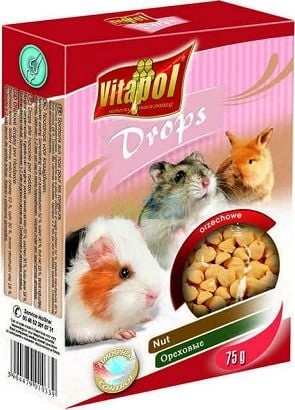 NUT DROPS FOR RODENTS 75g 5904479010339