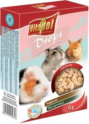 Vitapol YOGURT DROPS FOR RODENTS 75g