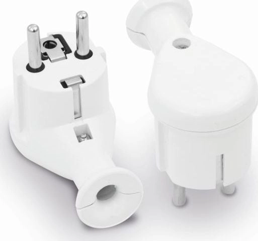 Volteo Wtyczka Kątowa Rozbieralna Uni-Schuko 2P+Z