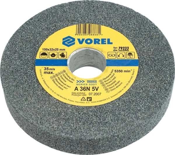 VOREL Rough grinding wheel 125*12*15mm 08860