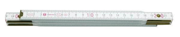WHITE WOODEN FOLDING MEASURE 1 m