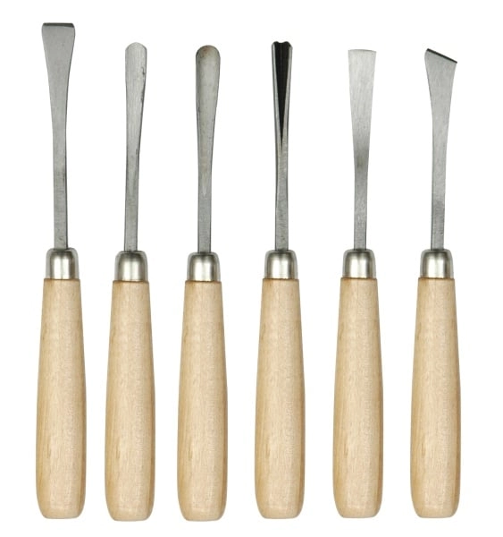 VOREL CARVING CHISEL WITH WOODEN HANDLE