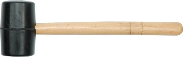 VOREL RUBBER HAMMER 65mm WOODEN HANDLE