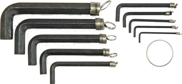 Allen keys set of 10 pieces