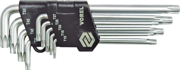 Vorel Set of Torx L-key keys