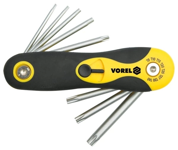 VOREL TORX KEYS T9-T40 set. 8
