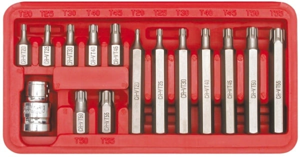 Vorel Końcówki specjalne Torx T20-T55 30/75mm