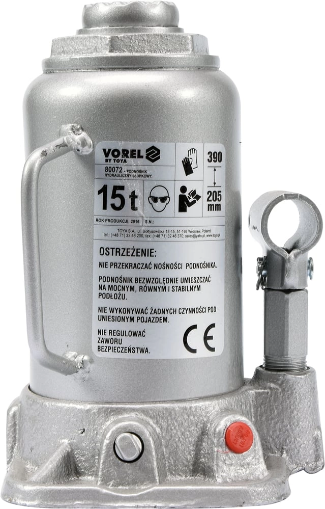 VOREL HYDRAULIC PISTON JACK 15T 205-390mm