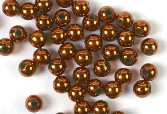 Wax beads 8mm 25g copper 5700137038222