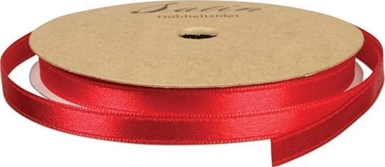 Satin ribbon 10mm 10m red 5700137432617