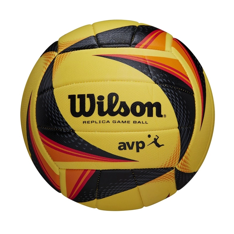 Volleyball Wilson AVP Replica Game yellow-black-orange