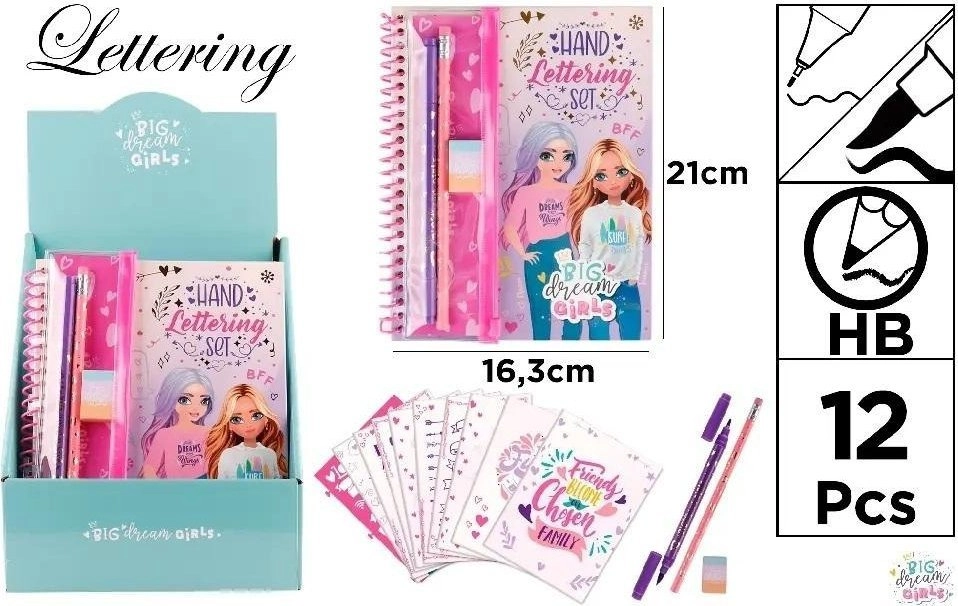 Creative spiral notebook with accessories BDGirls
