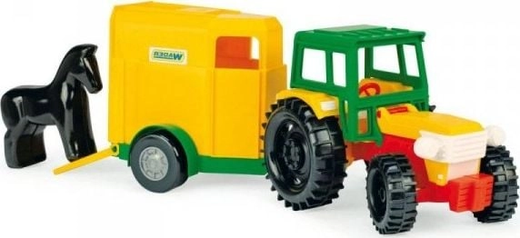 Wader Tractor with a horse trailer