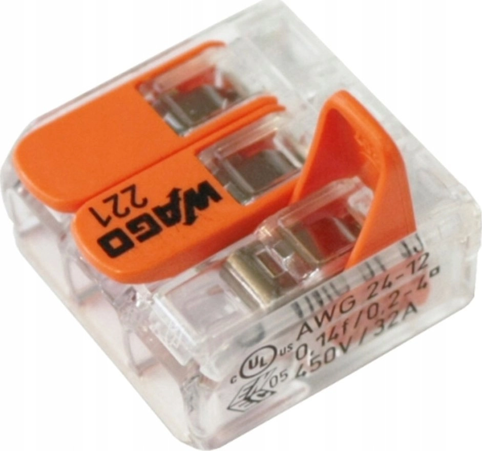 Wago Universal quick connector LINE/WIRE 3x