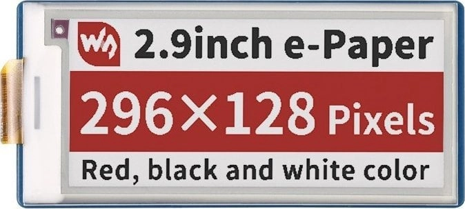 Waveshare Wyświetlacz E-Paper E-Ink 2 9````