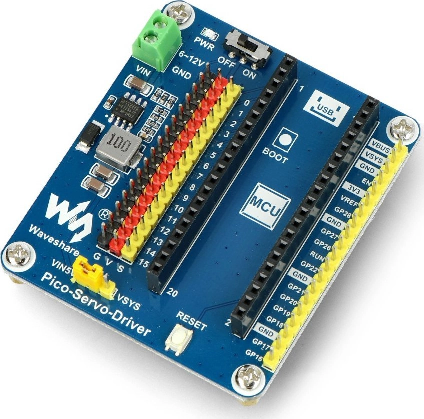 Waveshare Sterownik serw 16-kanałowy 16-bitowy PWM