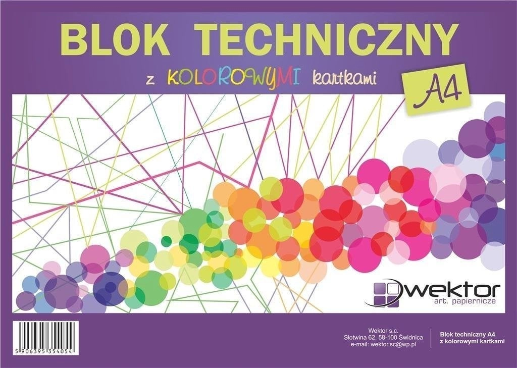 Vector A4/8K colorful drawing pad (10