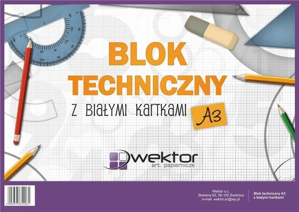 Vector Drawing pad A3/10K white (10