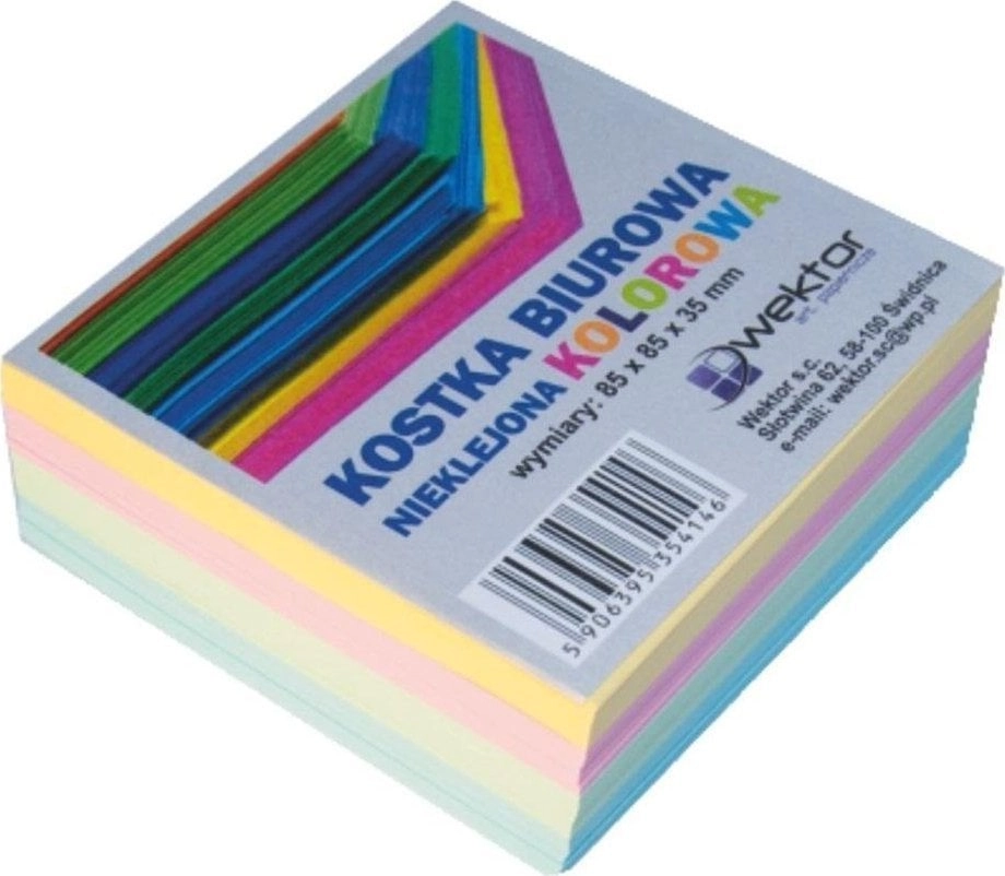 Wektor Kostka kolor 85x85mm 3 5cm