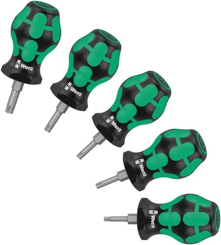 Wera short Torx screwdriver set 5