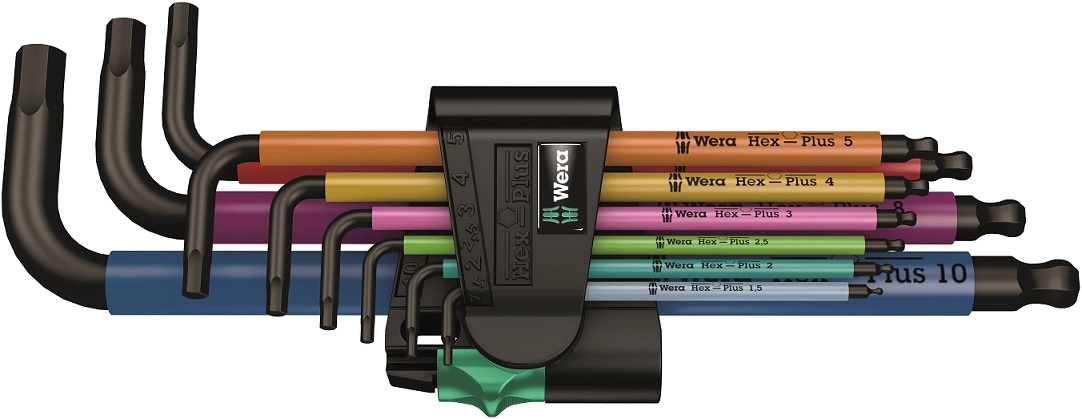 Wera 950/9 Hex-Plus L-nÃ¸glesÃ¦t 9 Dele