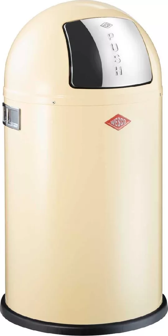 Wesco Pushboy waste bin 50l almond