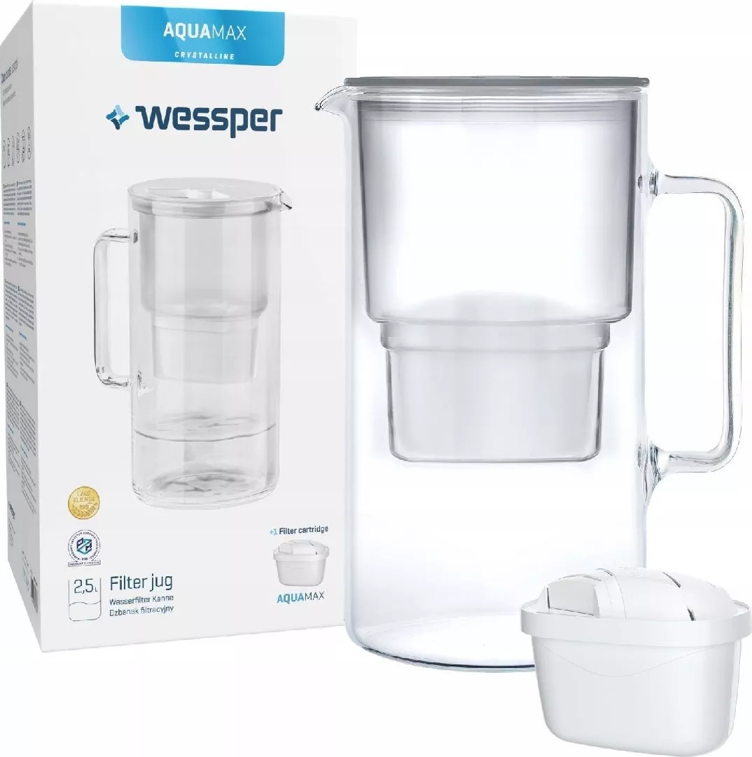 Wessper Aquamax Crystalline filter jug ​​gray