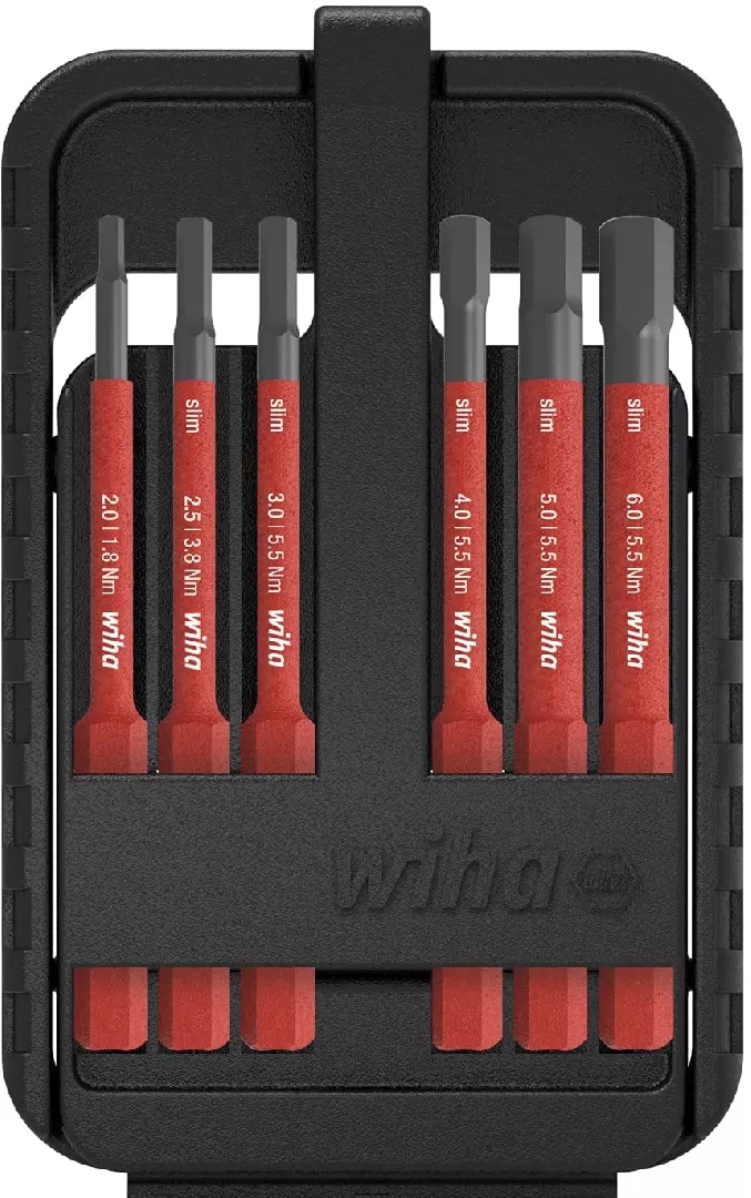 Wiha slimBit 6-point bit set (43156)
