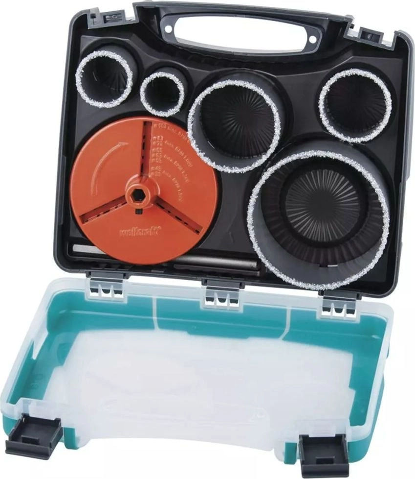 Wolfcraft Hole saw set 33-83 mm