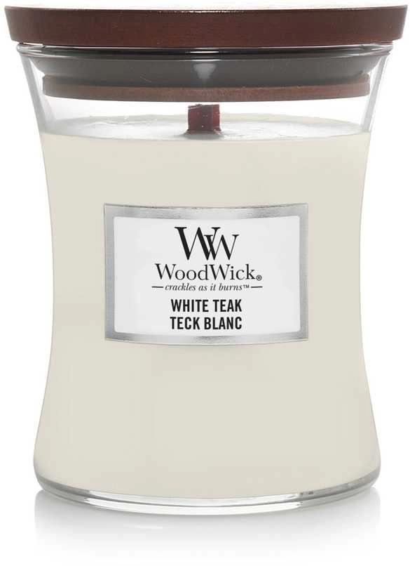 WoodWick scented candle White Teak 275g