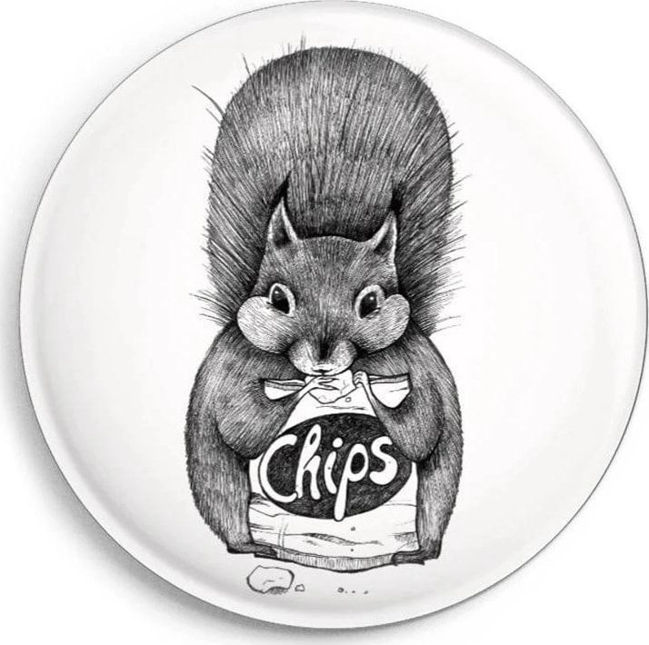 Squirrel magnet with chips 4260685633511