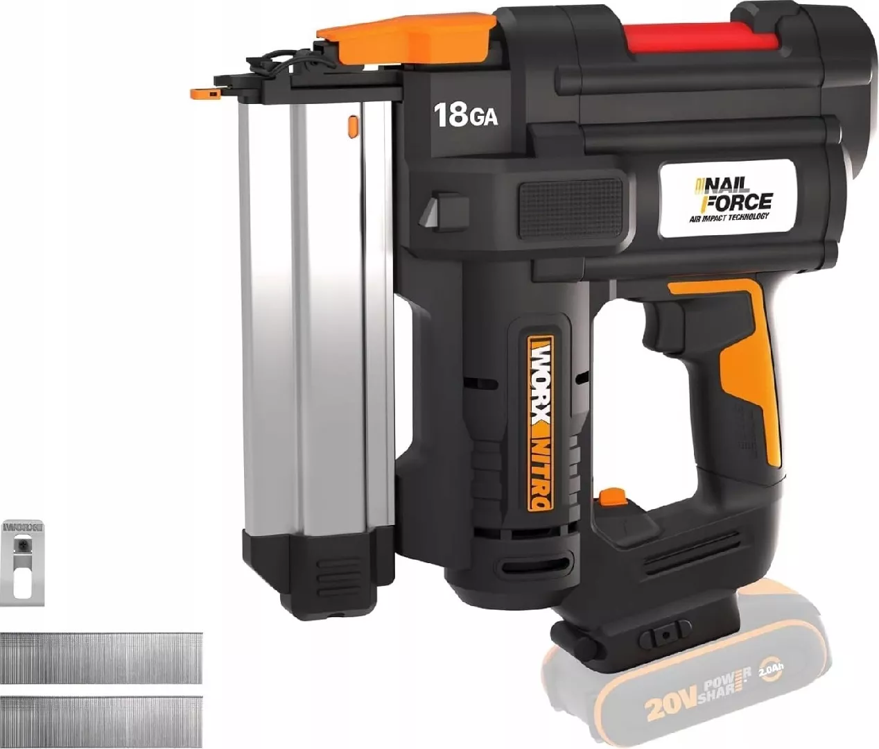 Worx Nailer WX842.9 20V 6925387188070