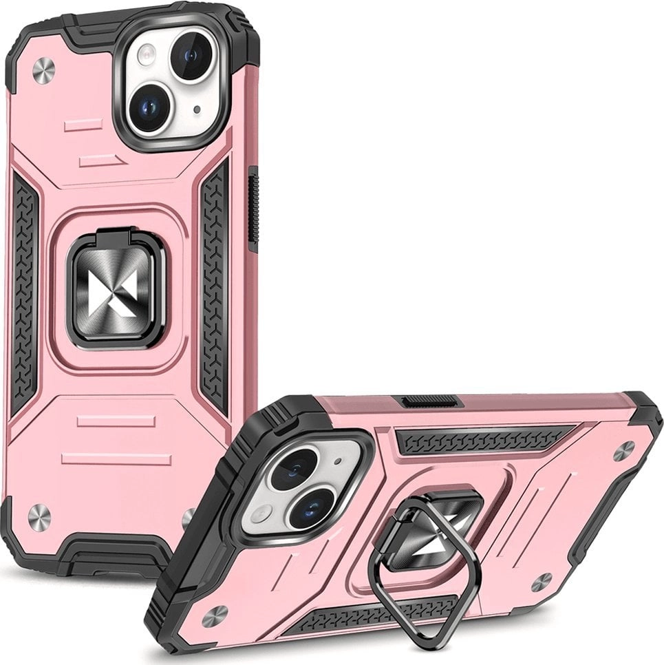 Armored case with a finger holder