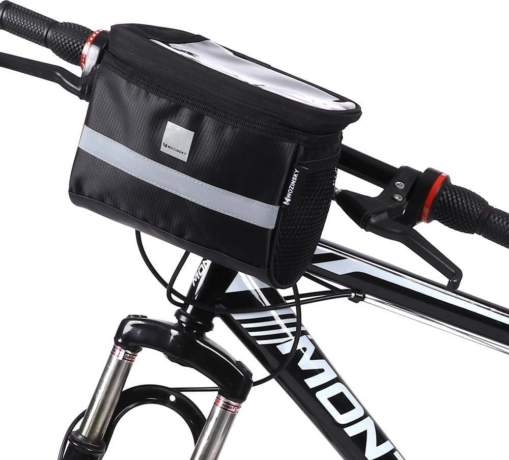 Wozinsky bicycle handlebar bag with phone