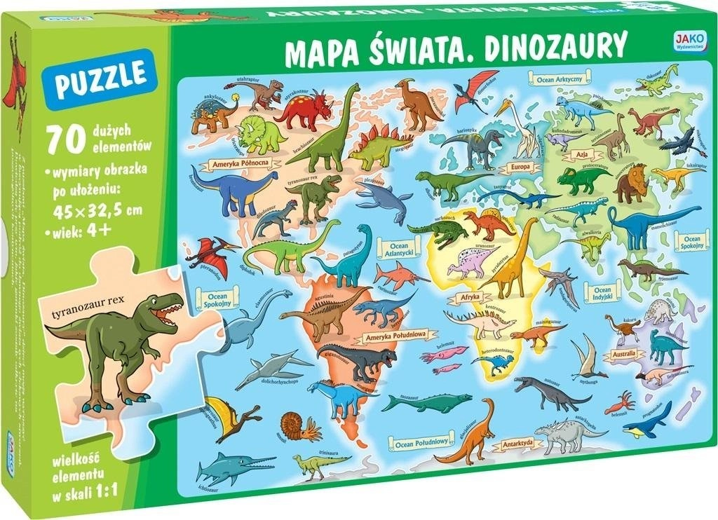 Publisher Jako Puzzle 70 pieces. World