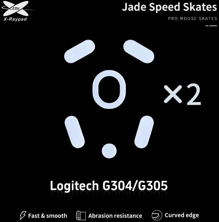 X-Raypad Jade Skates Logitech G304  G305