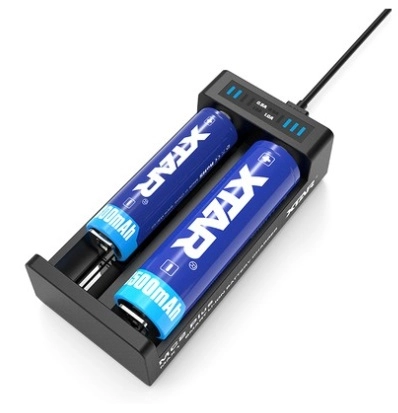 Battery charger for cylindrical Li-ion batteries