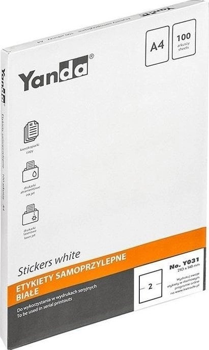 Self-adhesive labels NO.Y031 YANDA 5903364250119