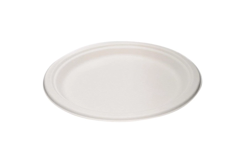 SUGARCANE FIBER PLATES 18CM 10 PCE