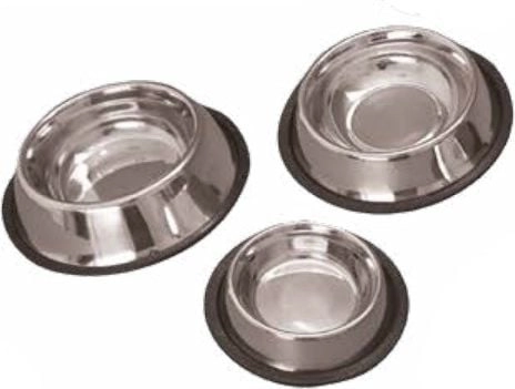 Yarro International METAL BOWL ON RUBBER
