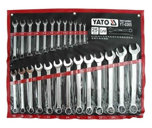 6-32 mm flat-ring spanners 25 pieces
