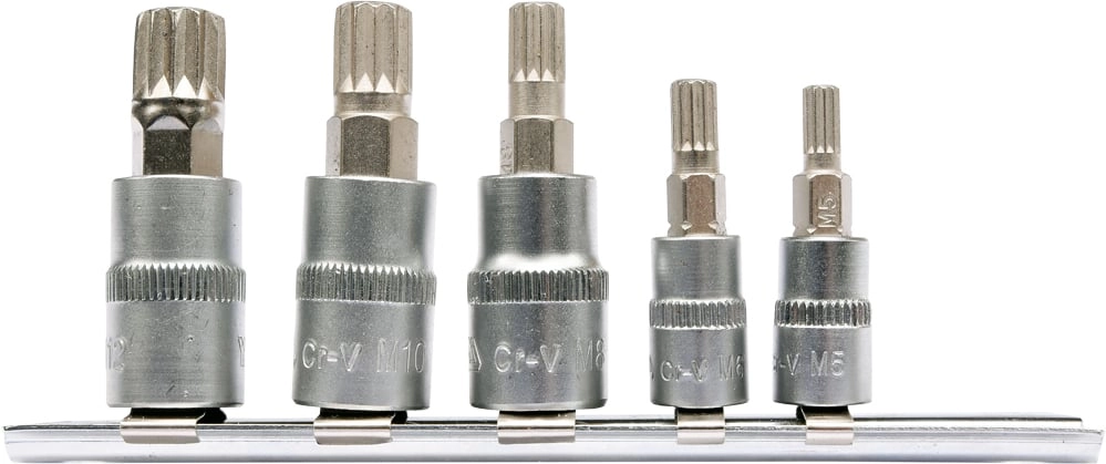 Yato Zestaw nasadek trzpieniowych Spline 1/4"
